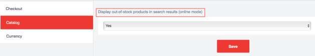 Configure Searching Product NOTE: Only products with turned on Visible on Webpos setting (screenshot below) can be found on WebPOS frontend.