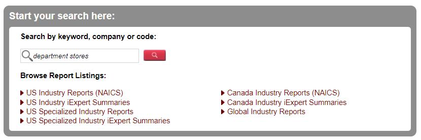 IBISWorld Includes U.S., Canadian & Global Industry