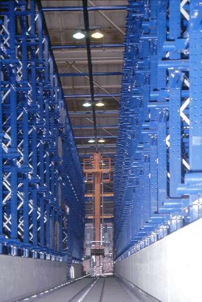 Stacker Cranes References 2-Mast Stacker Cranes High rise storage facility