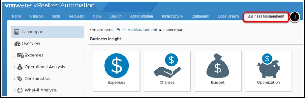 Navigate to Business Management 1. Click on the Business Management tab Navigate to Reports 1.