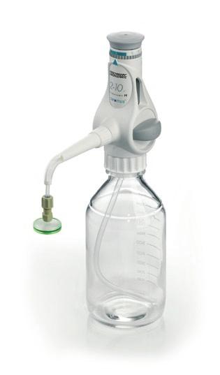 ECE -BASED CELL ANALYSIS ceramus Dispenser 2 10 ml The ceramus Dispenser, made by Hirschmann Laborgeräte, Eberstadt, Germany, is the digitally adjustable top bottle dispenser for the dosage of