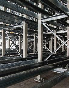 INTEGRATED WITH THE BEST AUTOMATION SYSTEMS ROSSS structures can be integrated with the best gravity storage systems with