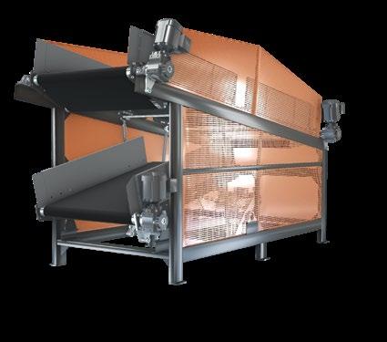04 Vertisorter Vertisorter enables directing the baggage flow to a lane located on