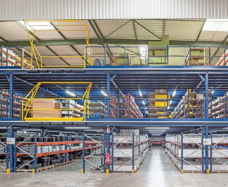 Uses New life at heights The surface area obtained at heights by installing a new mezzanine floor can be used for a variety of applications such as workstations, component assembly areas, picking or