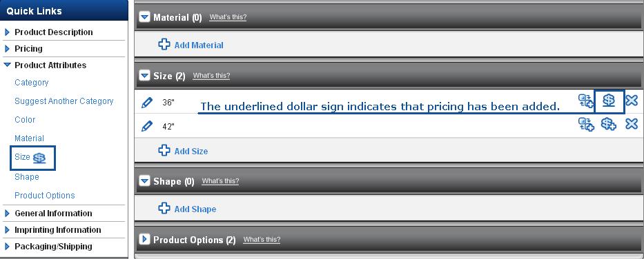Manage My Data Price added to value o Once pricing has been added to the product, the dollar sign