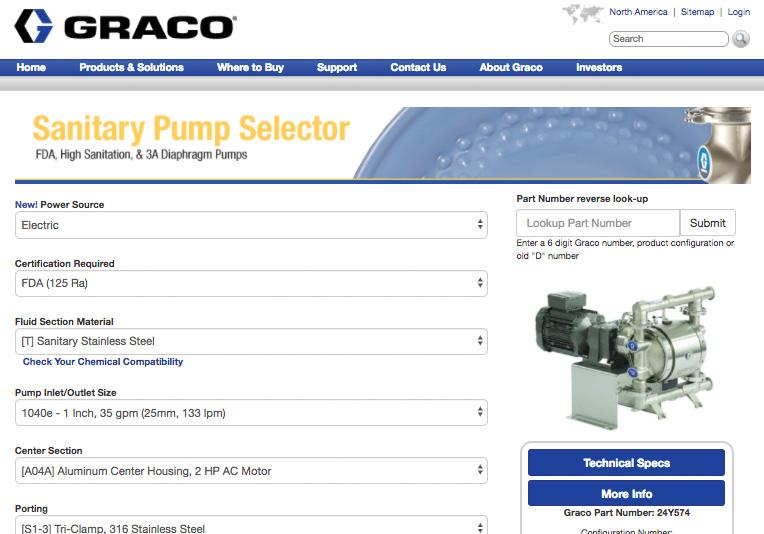 Find the Right Pump for your Application Graco is making it easy to select a pump that s right