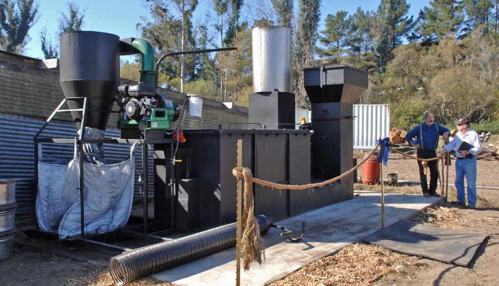 Prospectus: Biochar Production Unit In 2014, Sonoma Ecology Center (SEC) acquired an Adam Retort biochar production unit.
