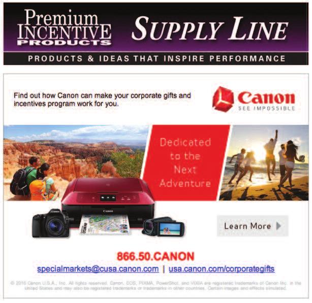 SUPPLY LINE E-MAILS Send an exclusive ad message to more than 40,000 opt-in subscribers via our Supply Line e-mails.