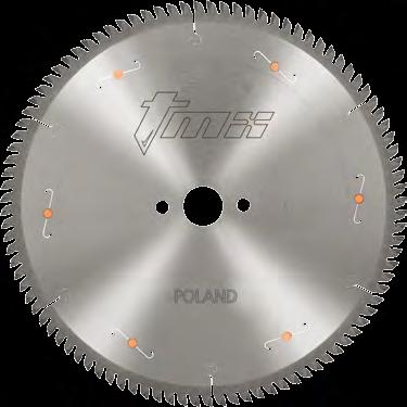 Diameter Range: 160mm 550mm Saw Blades with GA -5º Tooth Geometry Tooth Geometry GA -5 (TR-F triple-chip + flat) Use for cutting of sections from aluminum (soft
