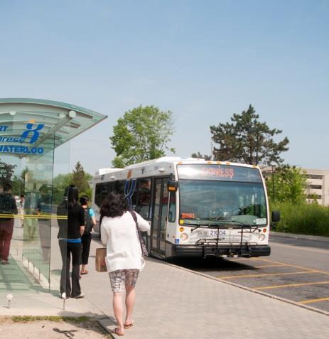 Cambridge and Kitchener transit systems.