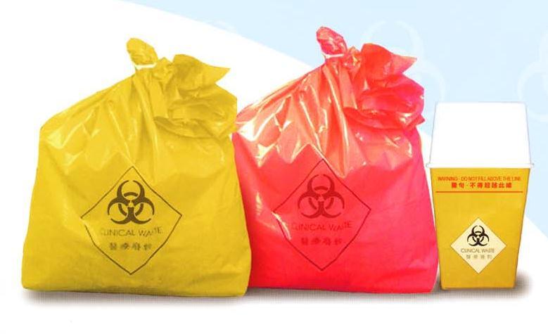 Groups of Clinical Waste Type(s) of Container Colour Sealing Group 1 - Used or contaminated sharps Sharps box YELLOW or combination of YELLOW and WHITE sharps box *1 Proprietary closure Group 3 -