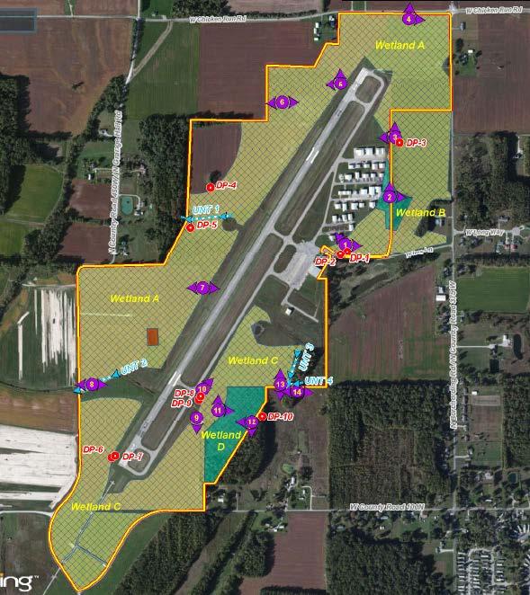 Project Examples Small General Aviation Airport Perimeter Wildlife Fence - Majority of airport property in agricultural production - Wetland delineation revealed that virtually all of the airport met