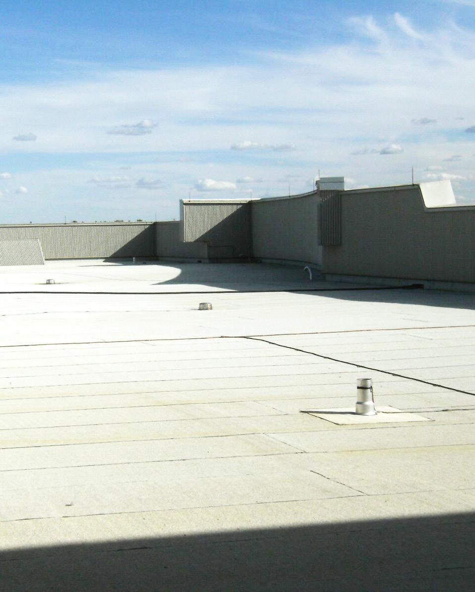 For this facility, a roof with high solar reflectance helps reflect sunlight and heat away from the building, reducing roof temperatures.