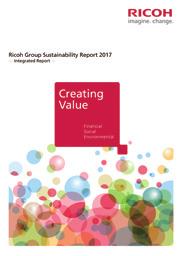 The booklet version (printed and PDF*) of the Sustainability Report briefly presents stories and measures about efforts to boost corporate value.