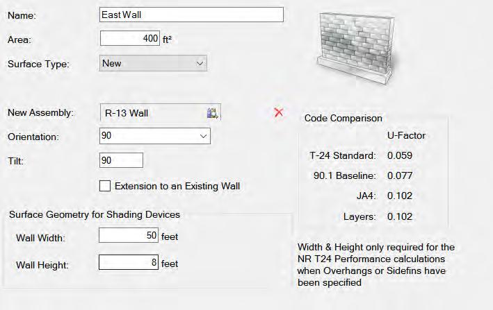 Editing the Exterior Wall Element (NR Sample) 1. Right-click on the Room Element, Office and Add an Exterior Wall.