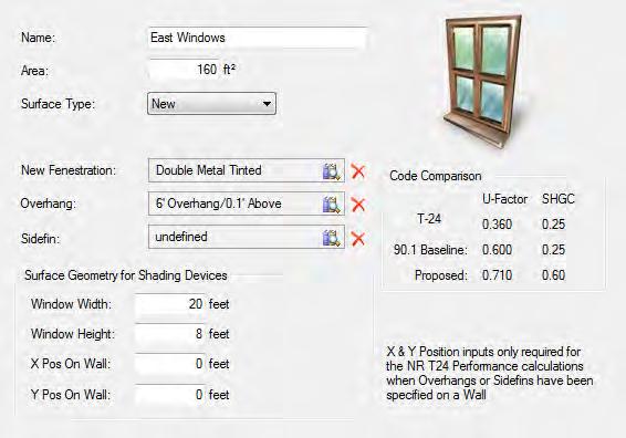 ² (14.9 Editing the Window Element (NR Sample) With the Exterior Wall Element, East Wall highlighted, right click and select Add Window 1.