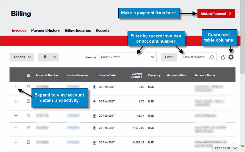 View Invoices The Invoices tool is entitlement based. When your account is created, your account team must entitle you to see invoices.