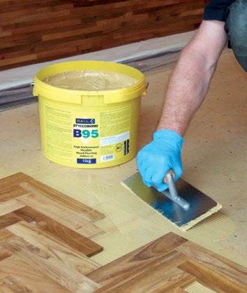 WOOD Flooring Adhesives For Securing: Solid / Engineered / Laminate A range of adhesives and ancillaries that have been formulated to meet the needs of professional wood floor installers.