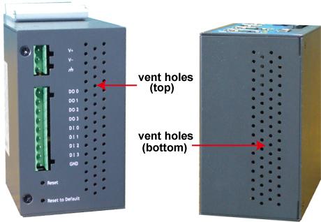 ventilation effect. However, this method is only suitable if the computer does not generate too much heat and there is good airflow at the field site.