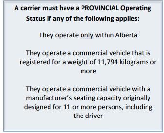 Standard 9: Hours of Service Provincial Drivers Hours of Service Regulation AR317/2002 applies to: Drivers of commercial vehicles