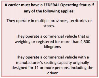 Standard 9: Hours of Service Federal Commercial Drivers Hours of Service Regulation SOR/2005-313 applies to: Drivers of