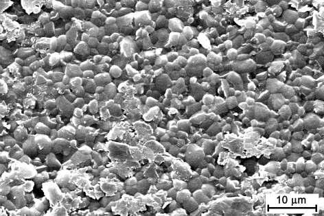 Materials Figure 41: Surface of an aluminium nitride Aluminium nitride ceramics are particularly suitable when the