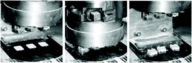 Dry pressing is used to manufacture mass-produced precision products. Nonclumping granulates are compressed in steel dies designed appropriately for the part to be manufactured.