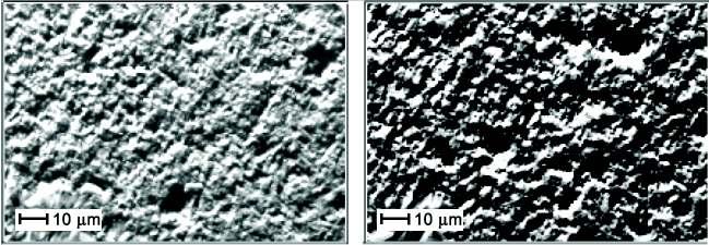 Figure 70: Silicon carbide surfaces lapped using F180 and F800