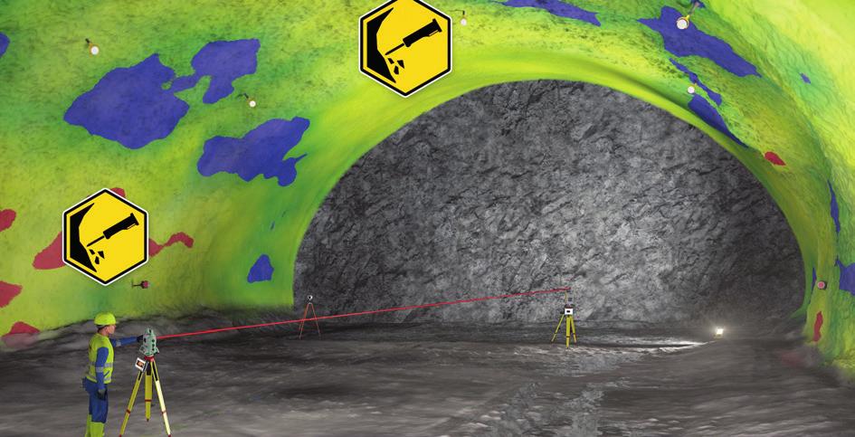 AMBERG TUNNELSCAN The latest scanner technology brings tunnel documentation to the next level Amberg Tunnelscan is the powerful data collection and evaluation software for laser scanner measurements