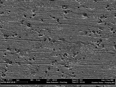 , June 30 - July 2, 2010, London, U.K. Solid layer Porous holes Figure 5: SEM image of the bead produced with laser power 5 kw, powder mass flow rate 0.