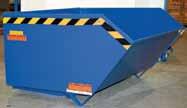 Carriage-Mount Styles Available Portable Dumping Hoppers Holds Scrap & Waste