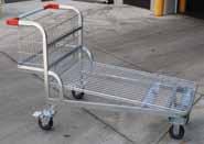 Carts Empty Carts are Nestable for Storage Open Wire Design for Use with Large