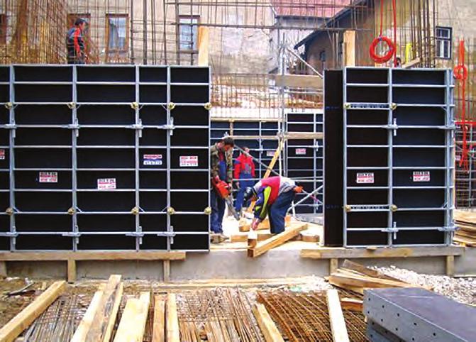 Versatility of the formwork systems ensures the complete usage of the same and multi-purpose connecting and joining elements such as locks, transoms, bolts etc.