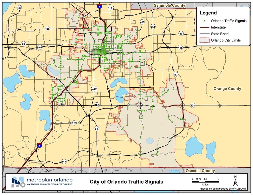 Figure 13: City of Orlando Traffic Signals