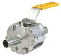 CLEAN BALL VALVES seal with USP approved / FDA standard 18 BAR / FORGED SS316L MD-955EB / TC CAST CF3M MD-928EB / TC With Ferrite