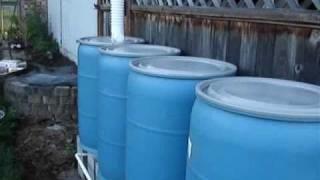 Water sources...rainwater Rainwater can be collecting in barrels or large tanks.