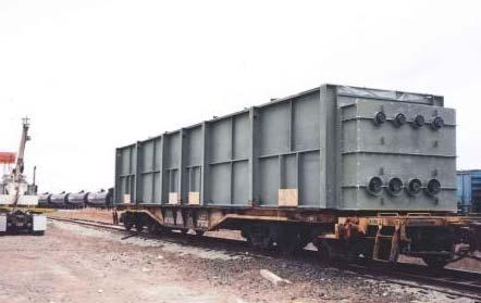 Contracts: Stone & Webster / NOVA Chemicals Fabrication and shipping by rail of 35