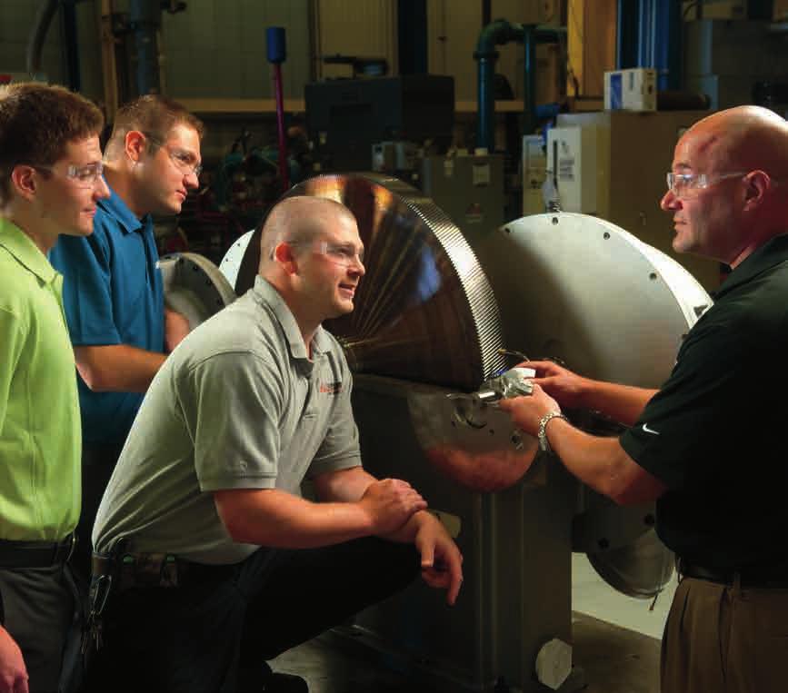 YOUR TRAINING PARTNER Training to Stay on Top We regularly offer operator and maintenance training to help customers maximize the effectiveness of their compressor equipment and extend its life.