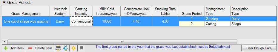 information for each year. If a crop has failed and a new crop sequence create you have the option to exclude that record from nutrient management calculations by ticking the Exclude tick box.