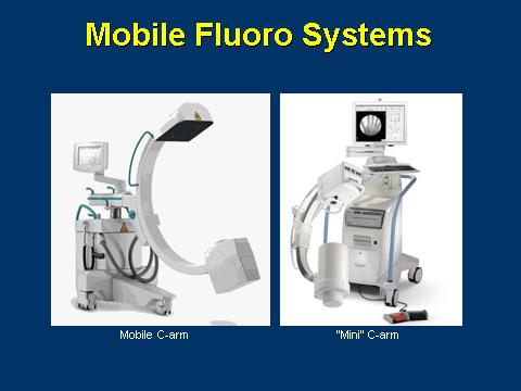Fluoroscopy units can be configured such that they are easily mobile within a facility.