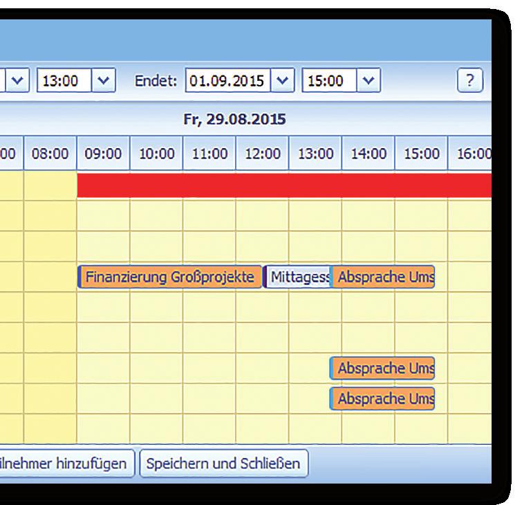 Existing appointments in other software solutions (like ical, for example) can be conveniently imported into the appointment management, as well as exported via ICS-Datei.