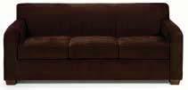 Chair Brown Leather 33 L x 37 D x 38 H Parma Bench Ottoman