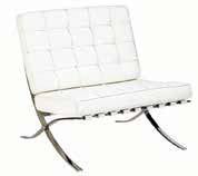 5 D x 32 H Madrid Chair White Leather Black Leather 30.