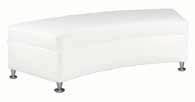 Page 42 of 85 OTTOMANS & BENCHES Curved Bench Continental White