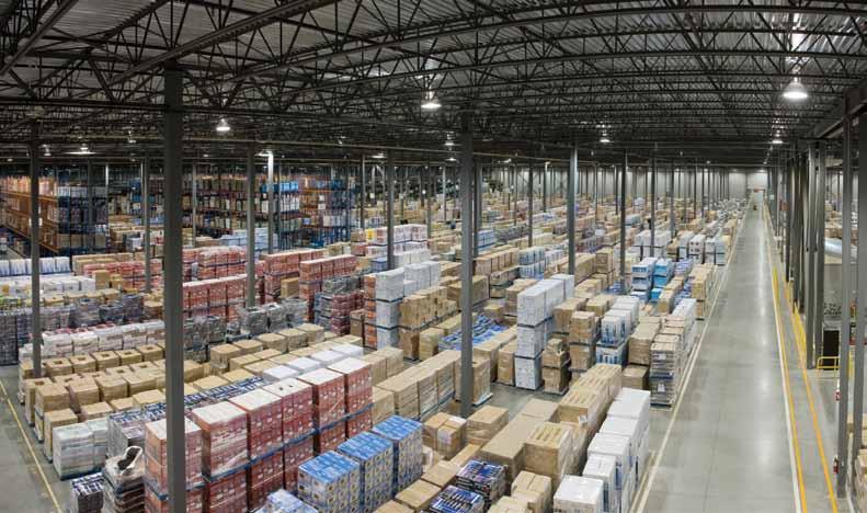 Canada s largest retailer has built the country s largest distribution center, handling enough product to fill more than,000 trailers a year.