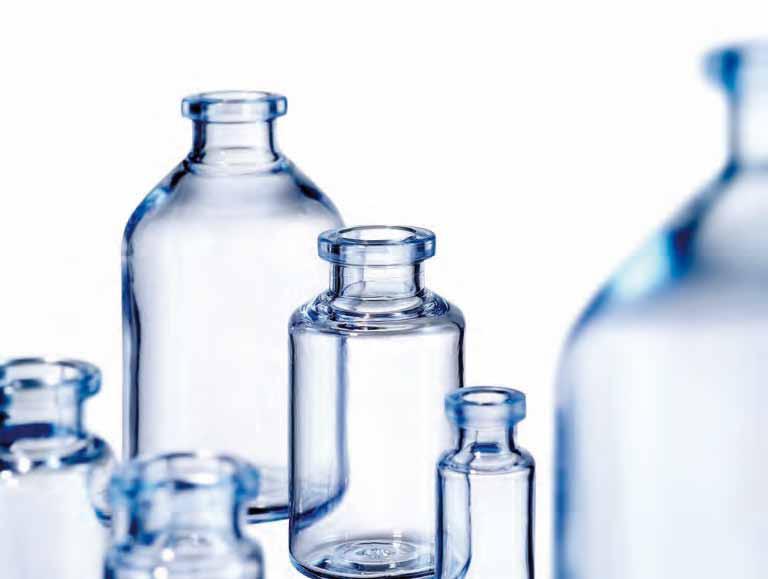 Product Portfolio Vials made of glass A broad variety of vials from 1 ml to 100 ml with different neck finish designs, with or without