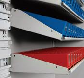 Our straightened slat-wall pegs are an ideal solution for storing robot-ready medications.