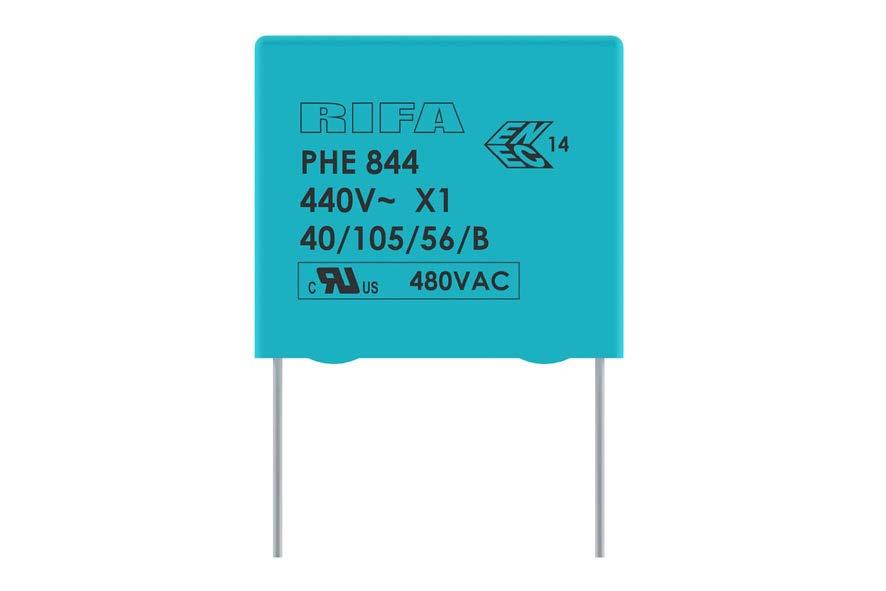 Marking FRONT TOP RIFA Logo Series Rated Voltage Approval Mark IEC Climatic Category Approval Mark Capacitance Capacitance Tolerance Manufacturing Date