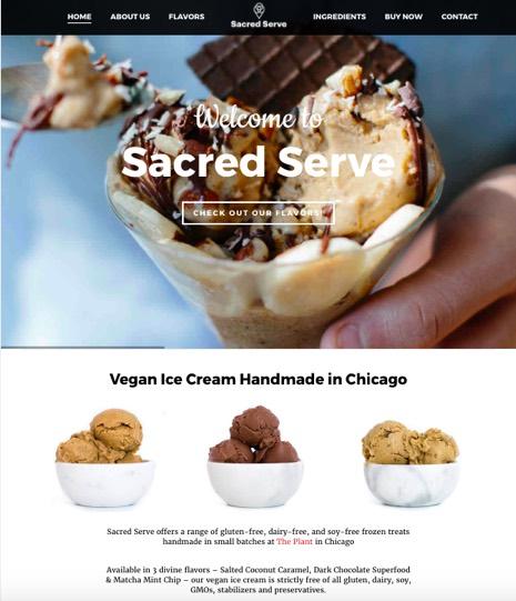 Title: Sacred Serve Vegan Ice Cream Handmade In Chicago Description: Sacred Serve offer a range of gluten-free, dairy-free, and soy-free vegan ice cream & frozen treats handmade in small batches at