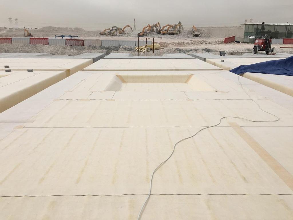 KEY PROJECT MEGA RESERVOIR, ABU NAKHLA, QATAR Project Description Phase 1: Construction of 5 mega water reservoirs including 24 concrete tanks with a capacity of ca. 2.3 million gallons.